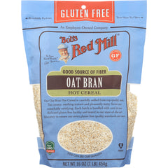 BOB313 | Bob's Red Mill OAT BRAN hot cereal bag with clear window and gluten free label