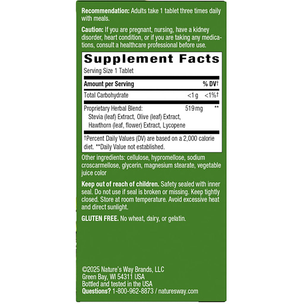 ET302 | back panel with Supplement Facts serving size 1 tablet, proprietary herbal blend 519 mg, caution and gluten free statements - Thumbnail
