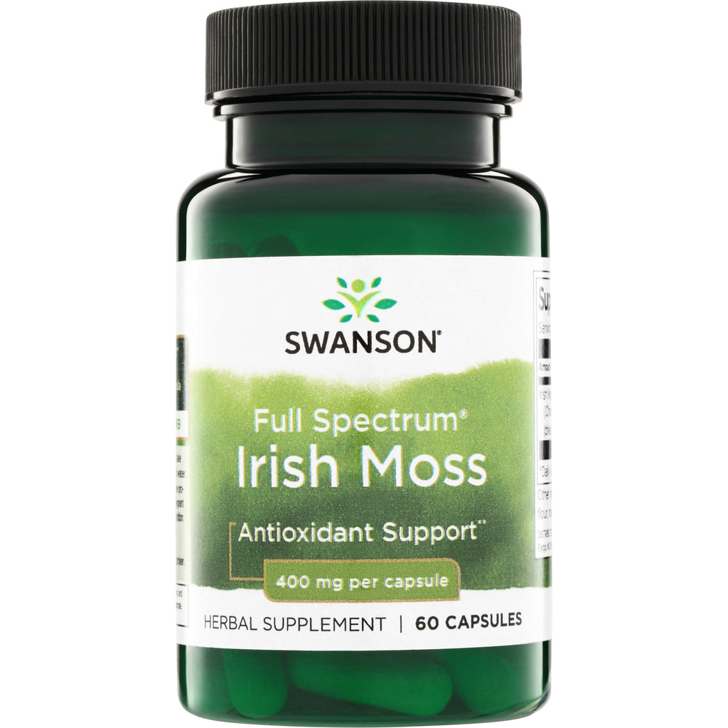 SW1291 | Swanson Full Spectrum Irish Moss, Antioxidant Support, 400 mg per capsule, 60 capsules - Thumbnail