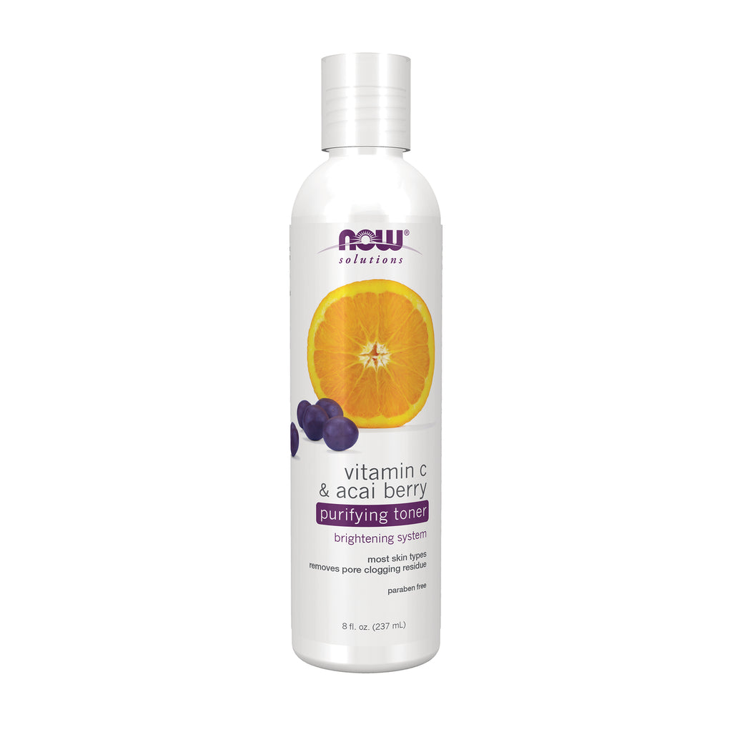 NWF971 | NOW Solutions vitamin C & acai berry purifying toner bottle front - Thumbnail