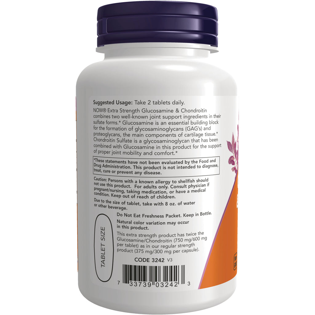 NWF546 | Back label of white supplement bottle showing suggested usage, warnings, tablet size oval, and barcode - Thumbnail