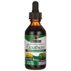 NAT029 | Nature's Answer Eleuthero liquid supplement dropper bottle labeled 2,000 mg gluten-free alcohol-free