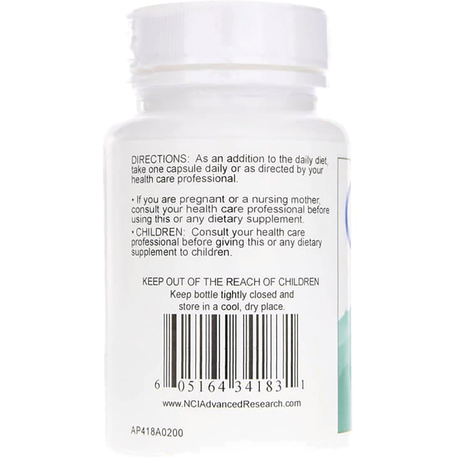 ADR030 | Back label showing directions, \