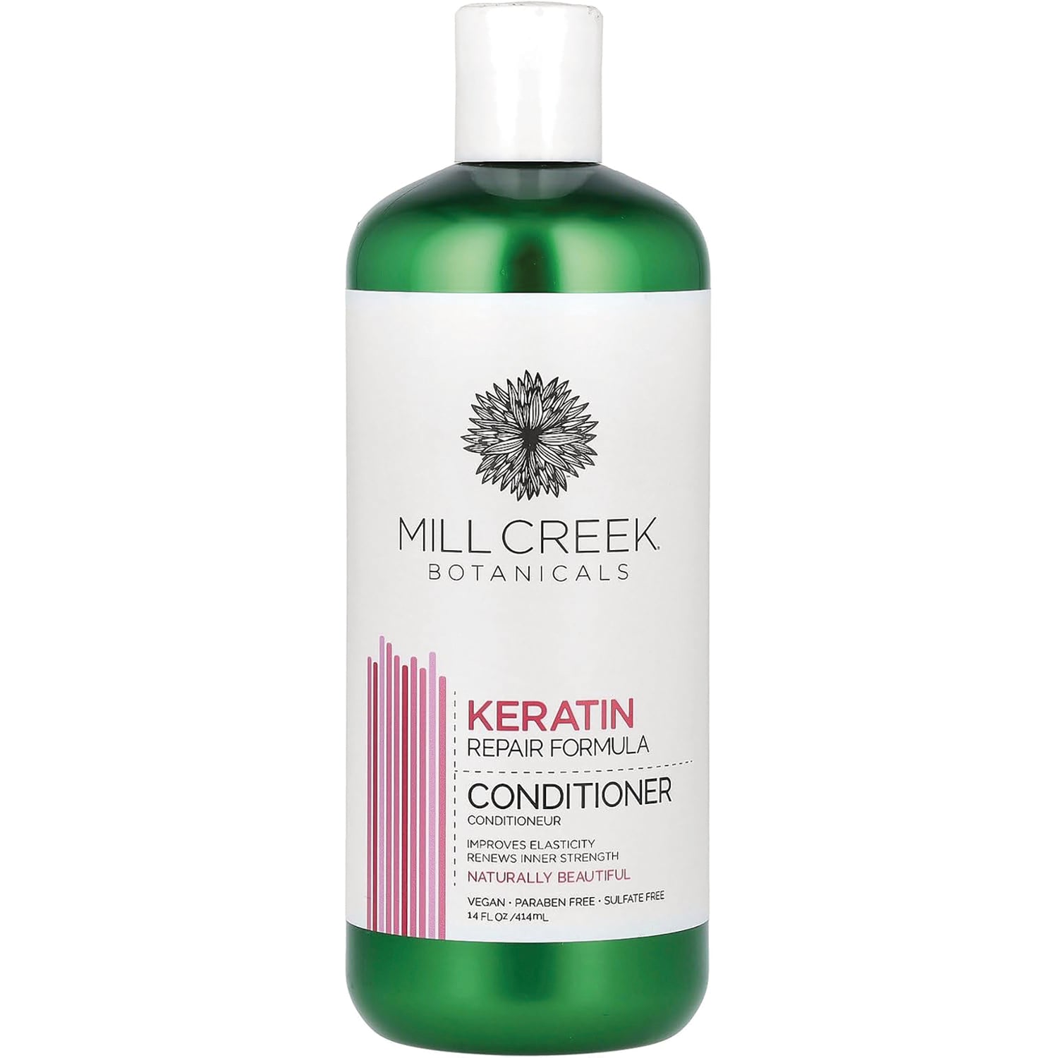 MCB015 | Mill Creek Botanicals Keratin Repair Formula conditioner bottle, 14 fl oz