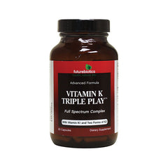 FB062 | Futurebiotics Vitamin K Triple Play bottle front showing label Full Spectrum Complex 60 capsules
