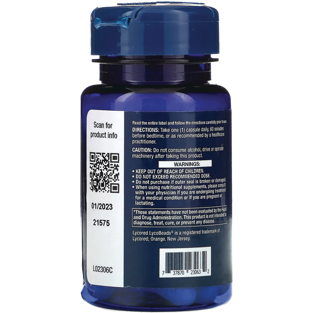 LE477 | Back label showing directions, warnings, QR code, barcode, lot and date information - Thumbnail