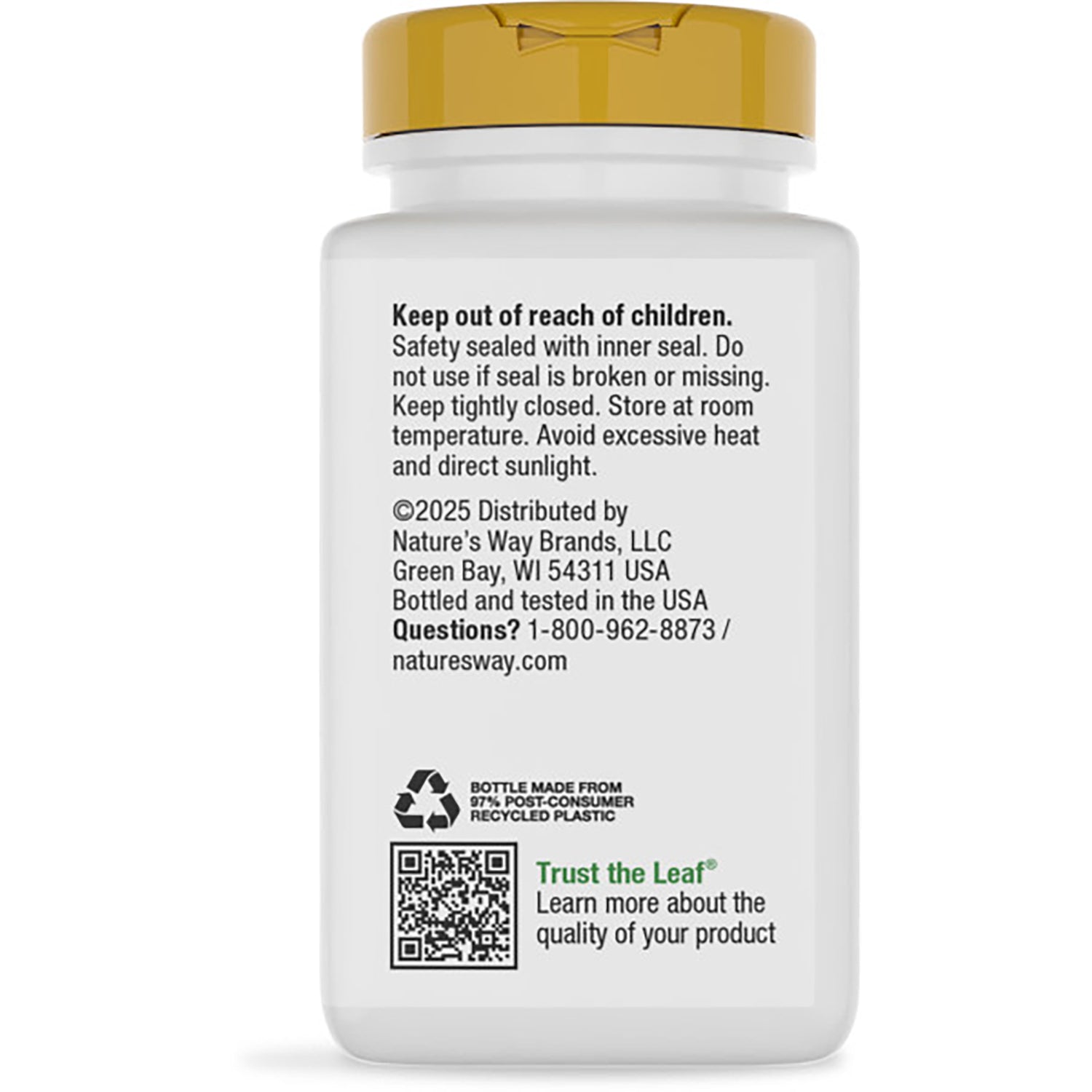 NW350 | Back label of brown supplement bottle reading Essential Antioxidant, gluten free, distributor info and barcode