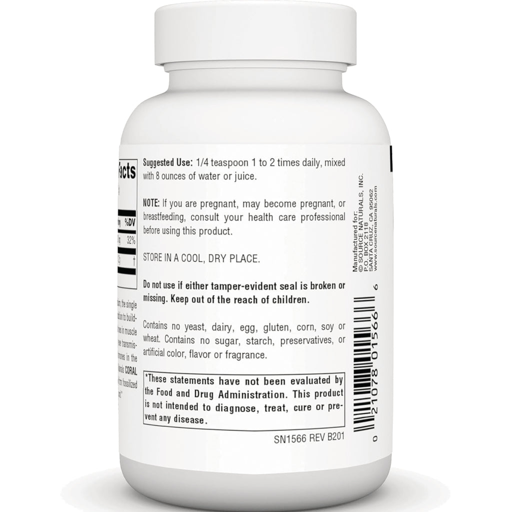 SN614 | Back label with suggested use, warnings, and FDA disclaimer on supplement bottle - Thumbnail