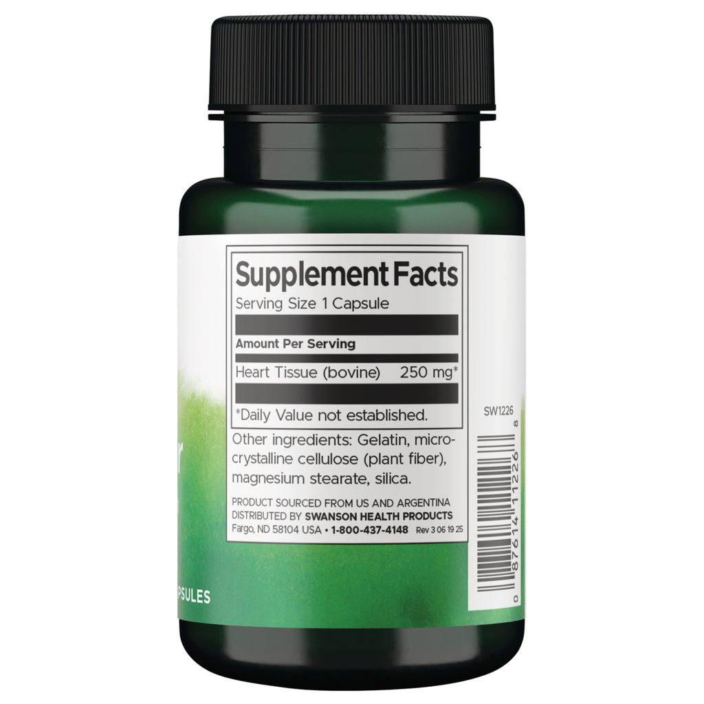 SW1226 | Back label with supplement facts and serving information - Thumbnail