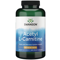 SW1650 | Swanson Acetyl-L-Carnitine 500 mg