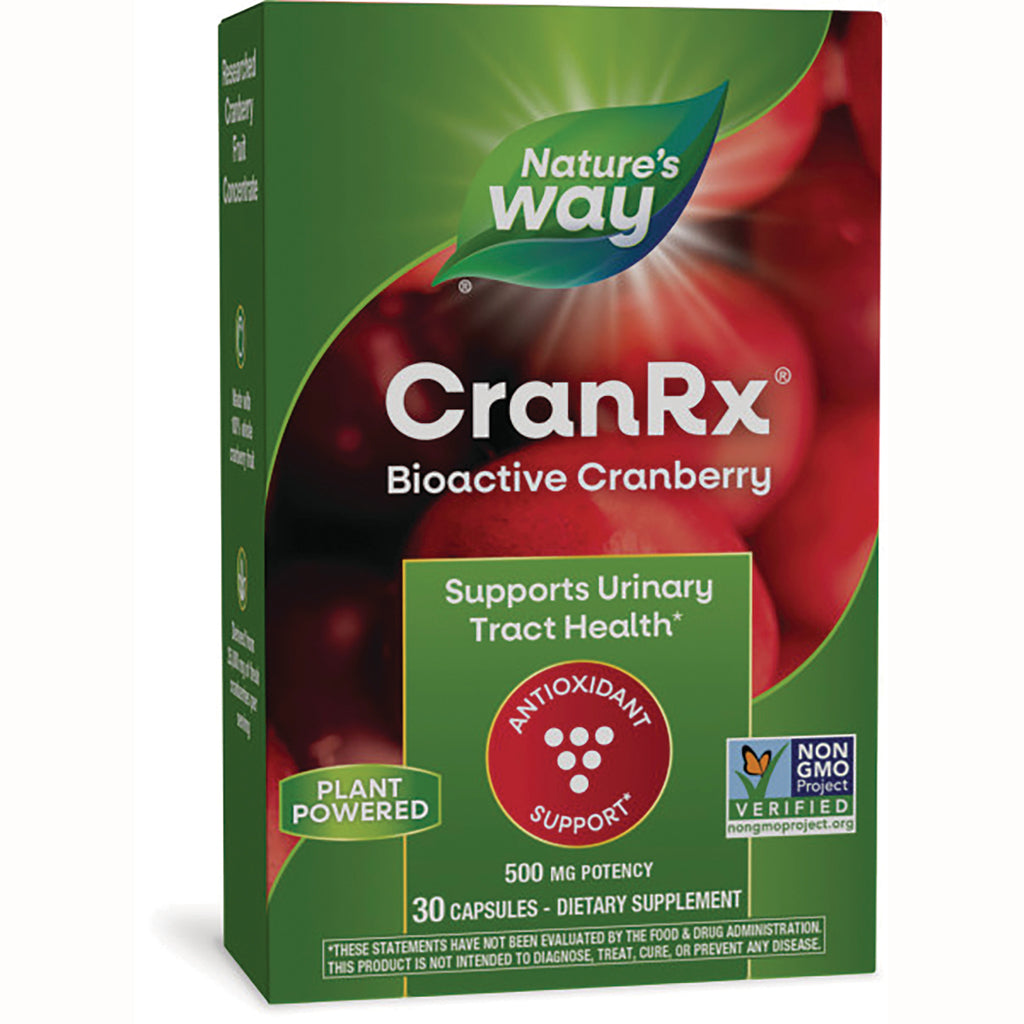 NW679 | Nature's Way CranRx bioactive cranberry supplement box supporting urinary tract health, 30 capsules - Thumbnail