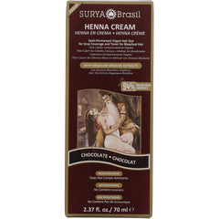SUR024 | Surya Brasil Henna Cream hair dye, Chocolate shade, vegan, ammonia-free, 2.37 fl oz (70 ml)