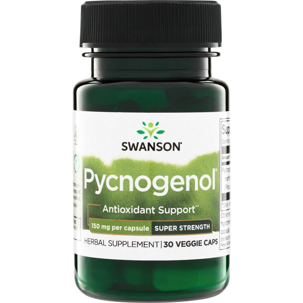 SWU890 | Swanson Pycnogenol, Antioxidant Support, 150 mg per capsule, Super Strength, 30 veggie caps - Thumbnail