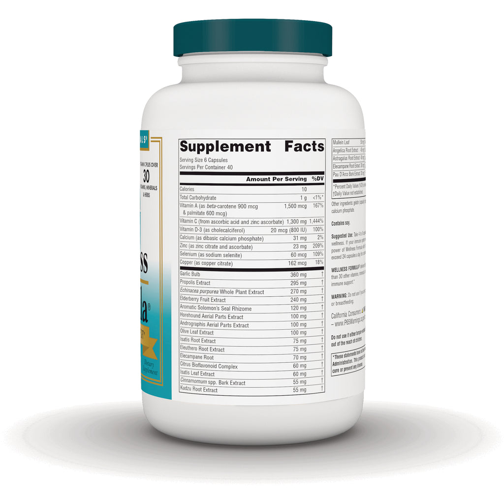 SN219 | Back label showing Supplement Facts panel and ingredients on supplement bottle - Thumbnail