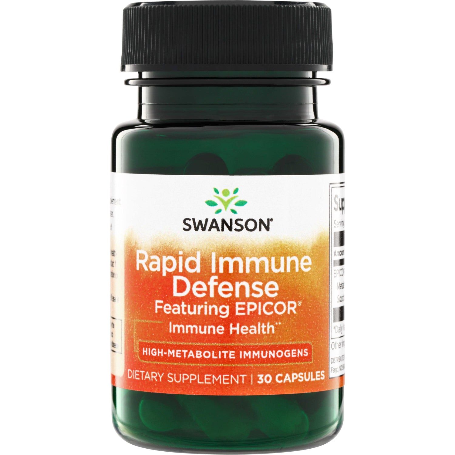 SWU368 | Swanson Rapid Immune Defense Featuring EpiCor dietary supplement, 30 capsules
