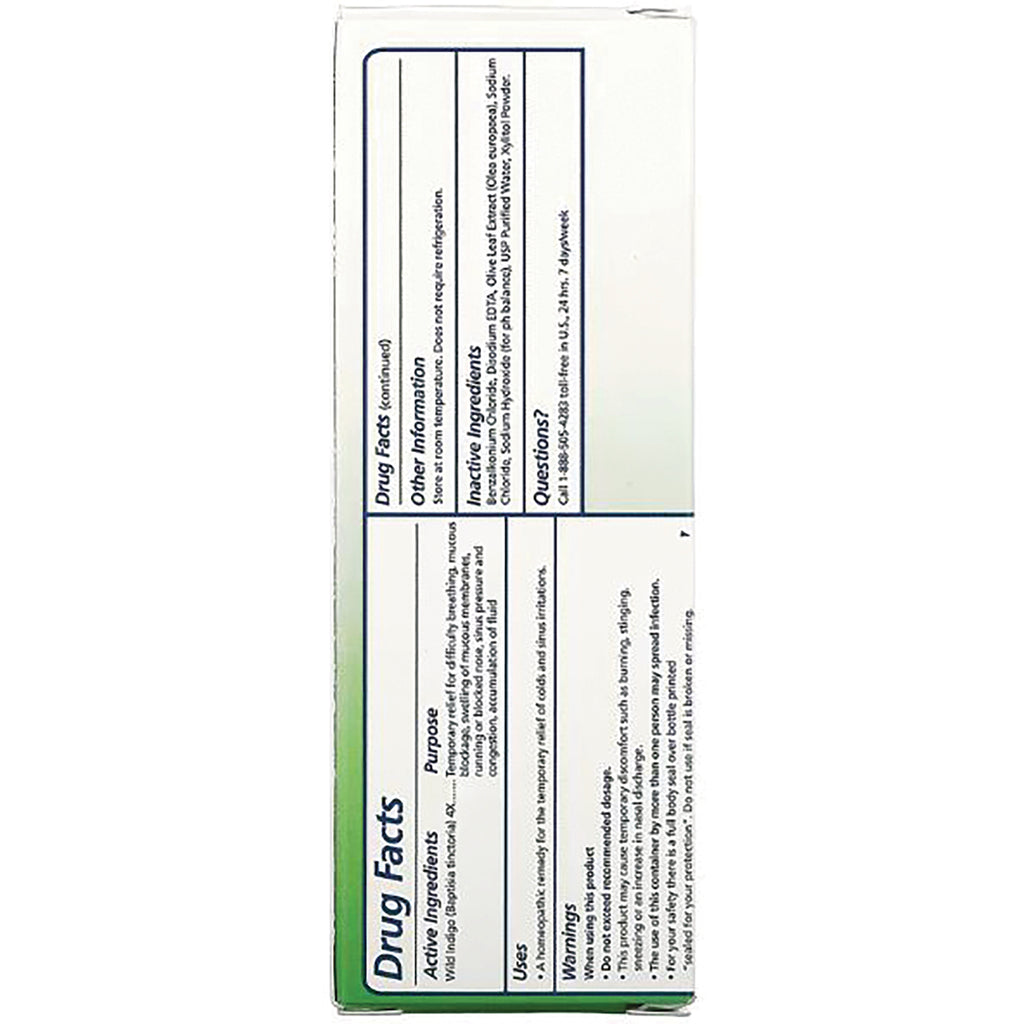 SEG001 | back panel showing Drug Facts label with active ingredients and warnings on green and white box - Thumbnail