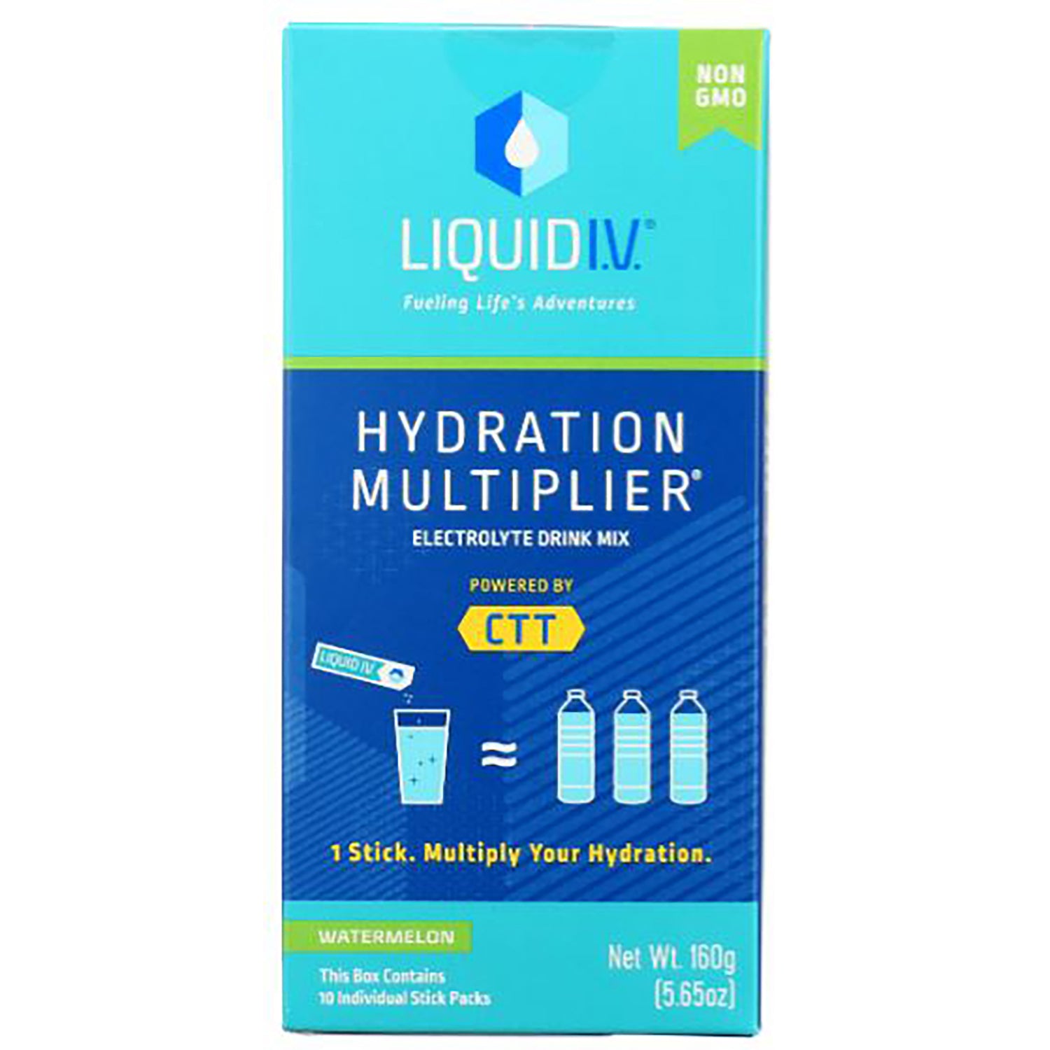 LQV002 | Liquid I.V. Hydration Multiplier electrolyte drink mix watermelon box front