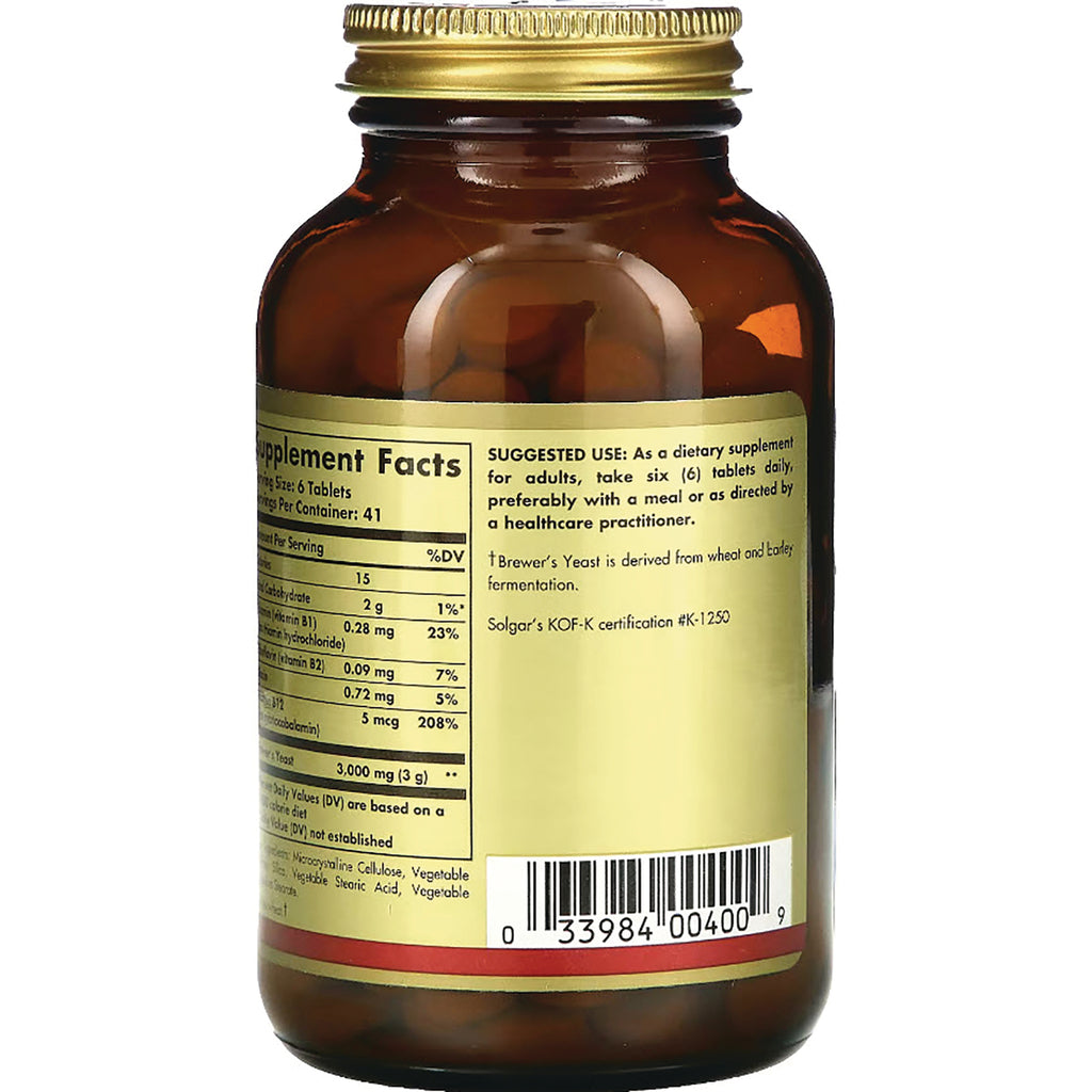 SLG263 | back label of amber supplement bottle showing supplement facts panel, suggested use text, and barcode - Thumbnail