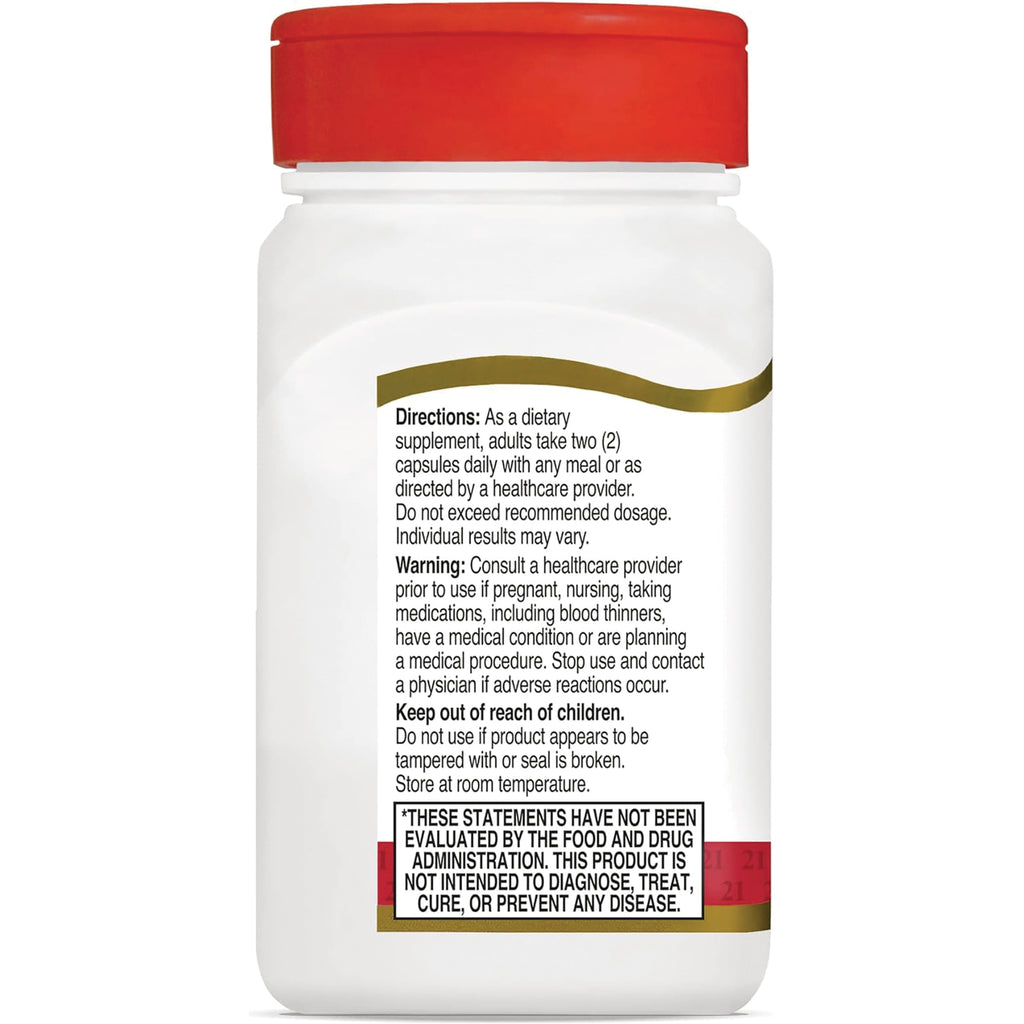 CNT060 | back label of white supplement bottle showing directions, warning, keep out of reach of children and FDA disclaimer - Thumbnail
