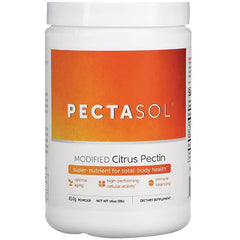 ECN002 | PECTASOL modified citrus pectin powder jar front label showing 454g and product name