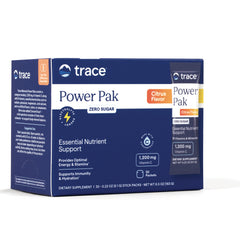 TM120 | Trace Power Pak Zero Sugar, Citrus Flavor box, 30 packets, 1,200 mg Vitamin C