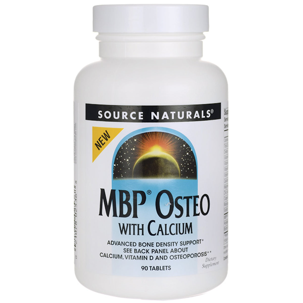SN851 | Source Naturals MBP Osteo with Calcium, advanced bone density support, 90 tablets