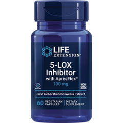 LE176 | Life Extension 5-LOX Inhibitor 100 mg bottle, 60 vegetarian capsules dietary supplement