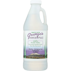 GAL001 | One-quart bottle of George's 100% Aloe Vera fractionally distilled liquid with front label