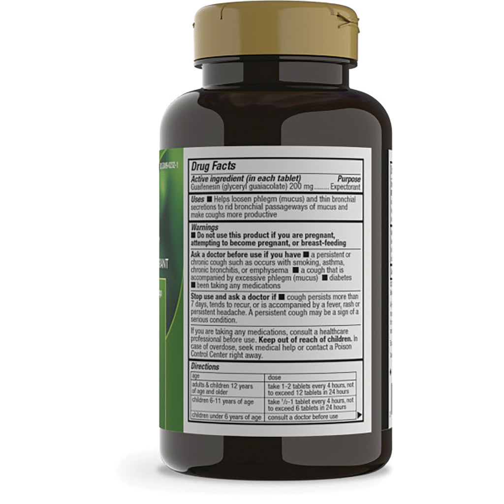 ET004 | back label showing Drug Facts panel and dosage directions on brown supplement bottle - Thumbnail