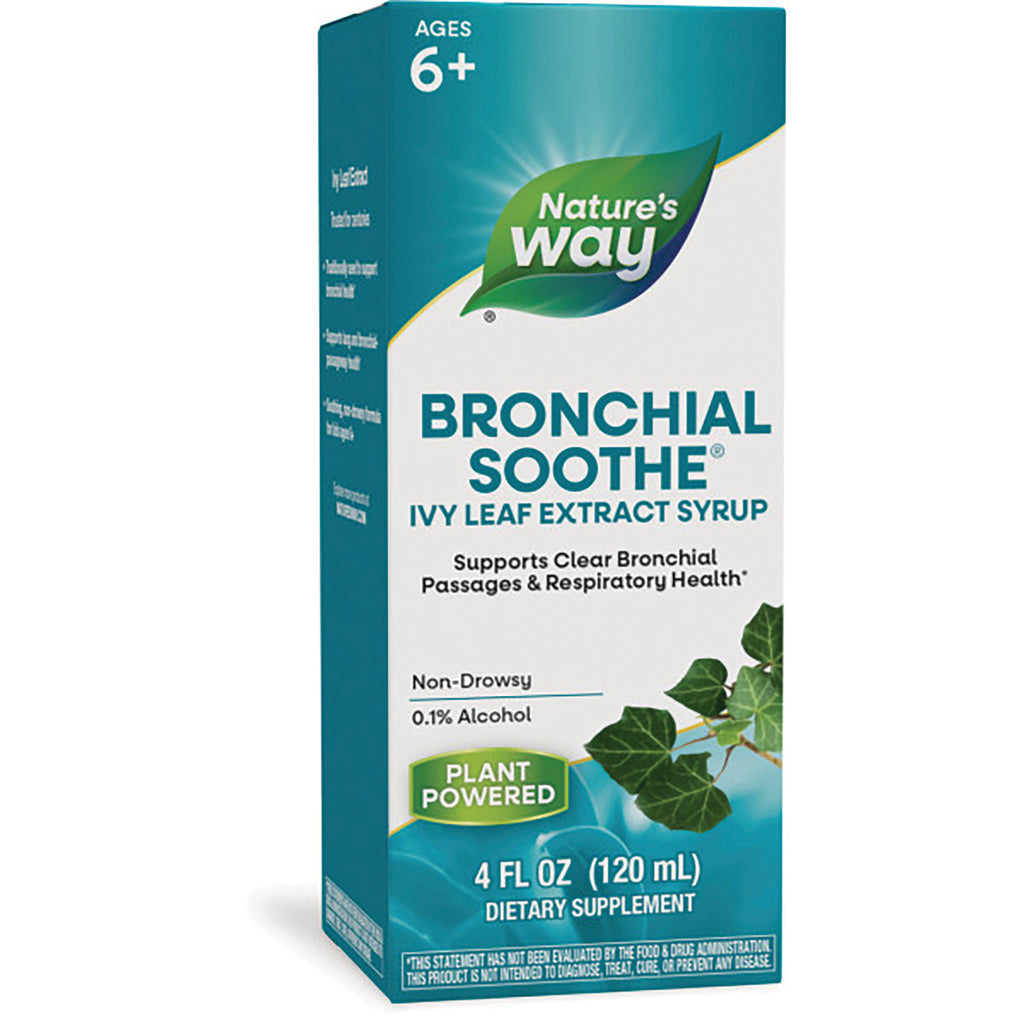 ET399 | Nature's Way Bronchial Soothe ivy leaf extract syrup box, 4 fl oz, plant powered, ages 6+ - Thumbnail