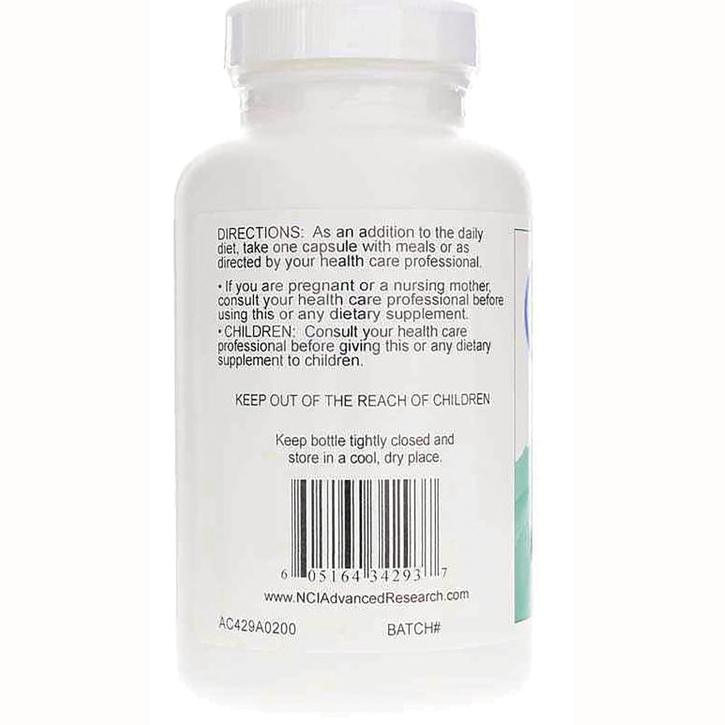 ADR012 | Back label with directions, warnings, barcode, and NCIAadvancedResearch.com - Thumbnail