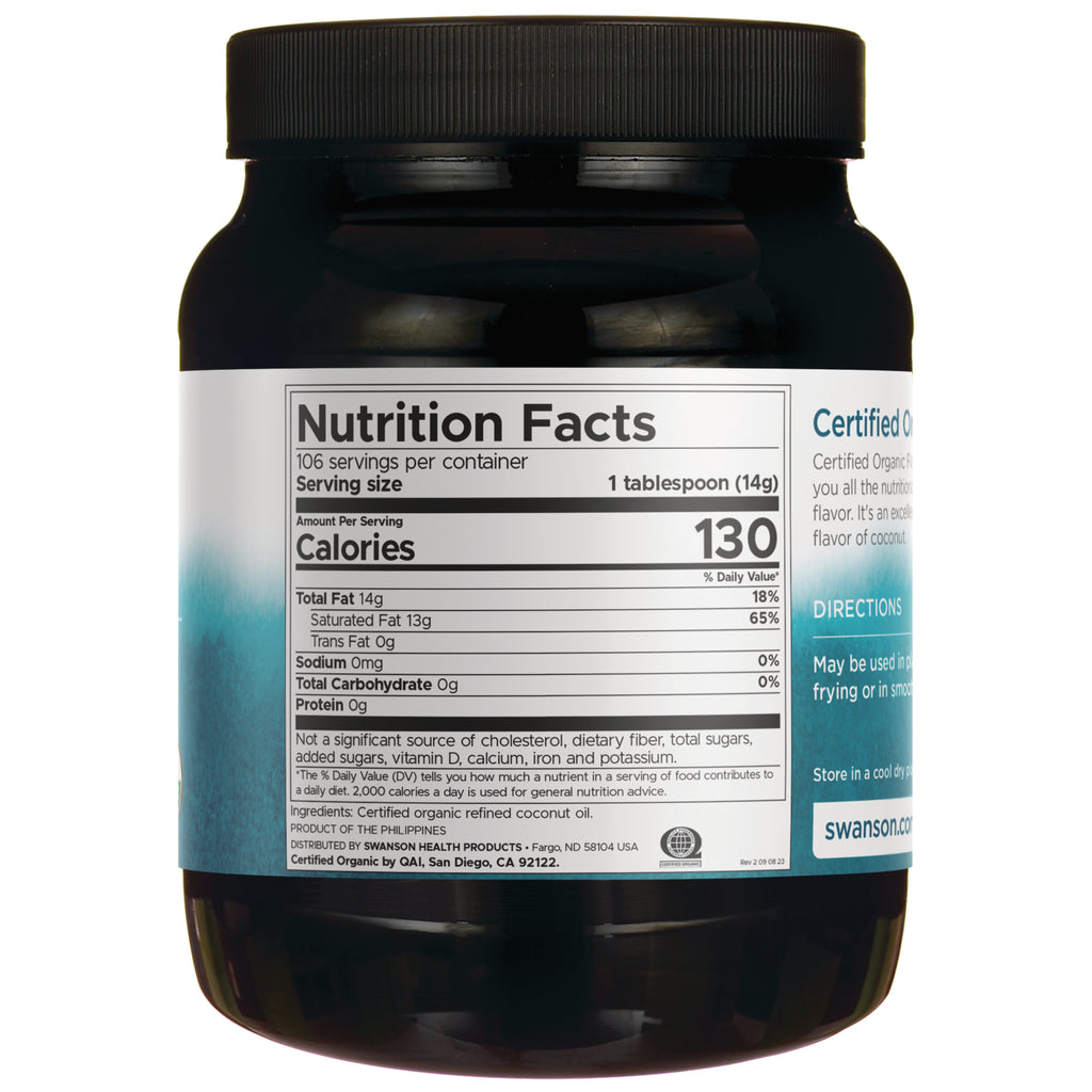 SWF163 | Back label with Nutrition Facts panel, serving size 1 tablespoon (14 g), 130 calories - Thumbnail