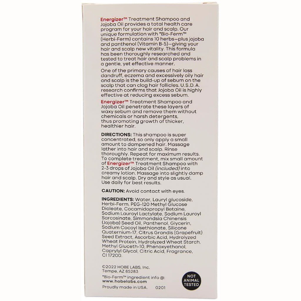 HBL007 | Back panel showing directions, caution, and ingredients text for shampoo box - Thumbnail