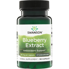 SWH095 | Swanson Blueberry Extract, antioxidant support, 60 mg per capsule, 90 capsules
