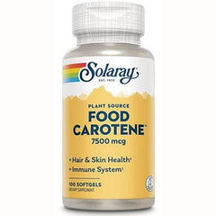 SLR350 | Solaray Plant Source Food Carotene 7500 mcg, 100 softgels