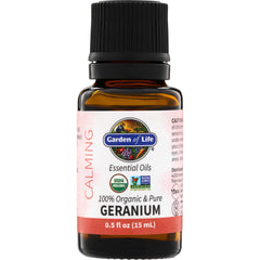 GLF270 | Garden of Life Essential Oils Geranium, 100% Organic & Pure, 0.5 fl oz (15 mL)