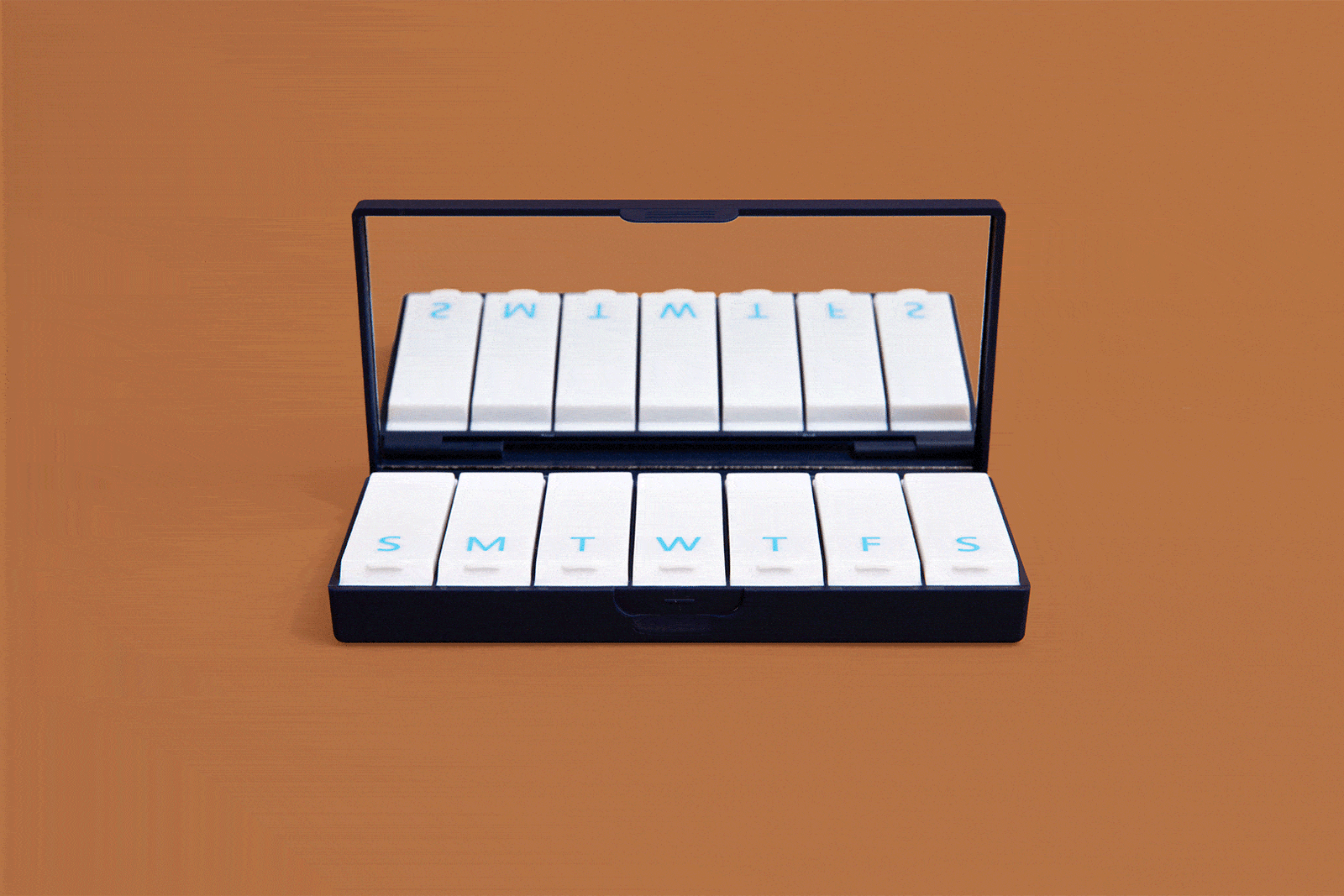 Navy Blue Pill Box