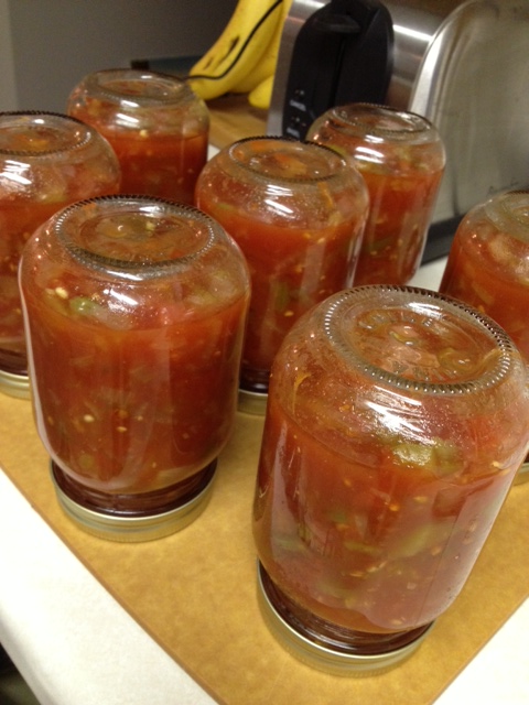 Homemade Organic Salsa with Garden Fresh Tomatoes
