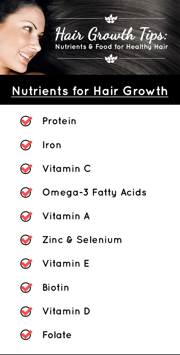 Hair Growth Tips: Nutrients
