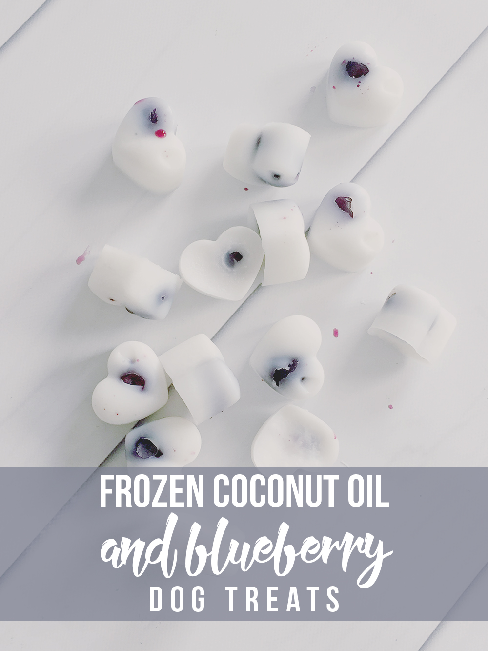 Frozen Coconut Oil Blueberry Treats