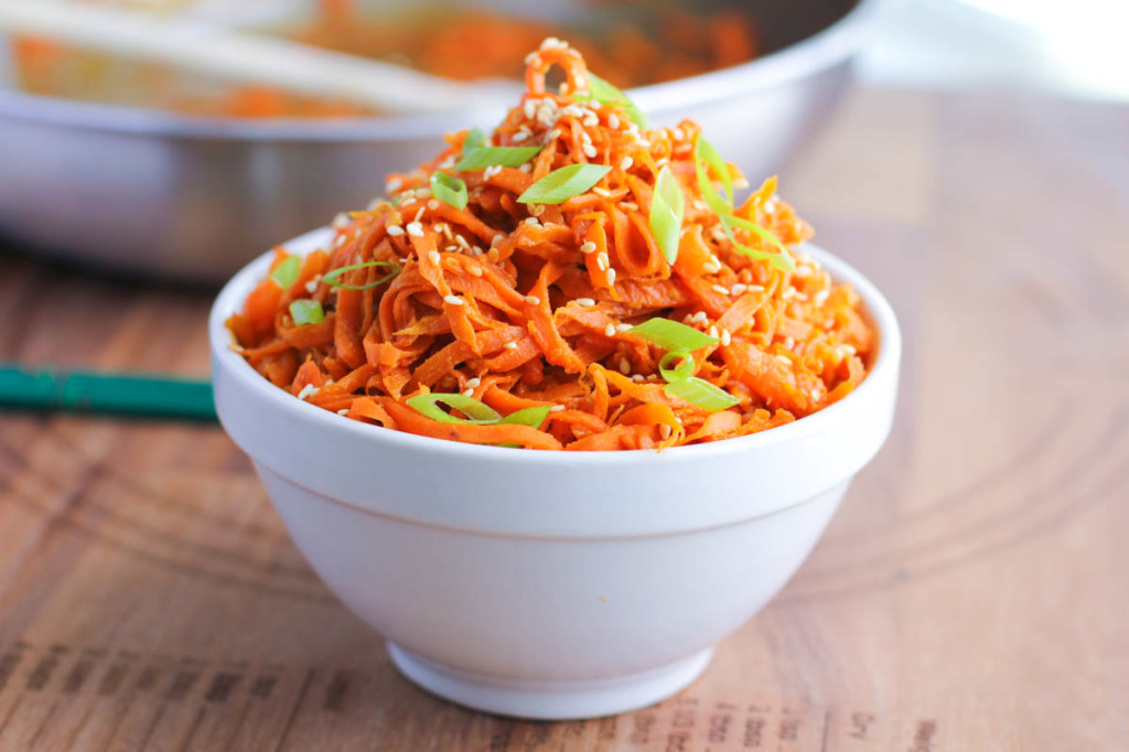 Spicy Peanut Carrot Noodles Recipe