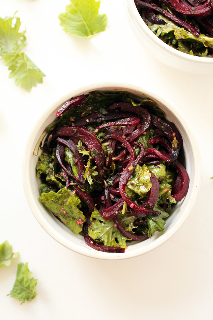 roasted beet with pesto and kale - best body cleansing food