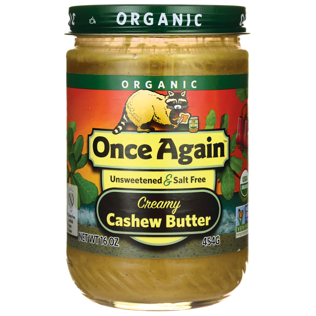 once again organic cashew butter