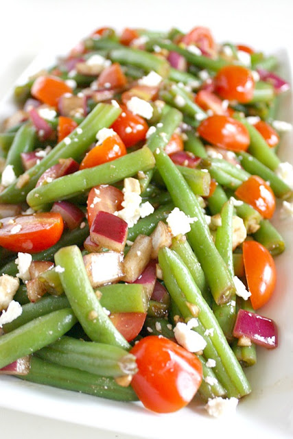 balsamic green bean summer salad recipe