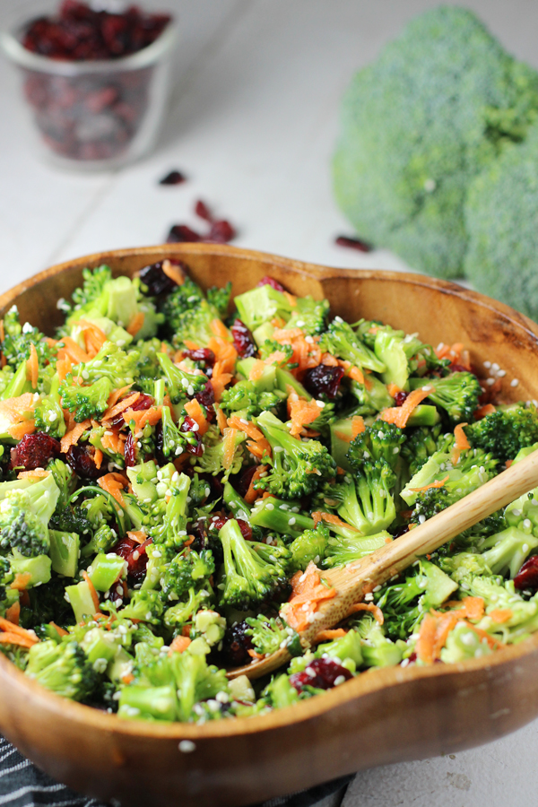 honey sesame broccoli salad recipe