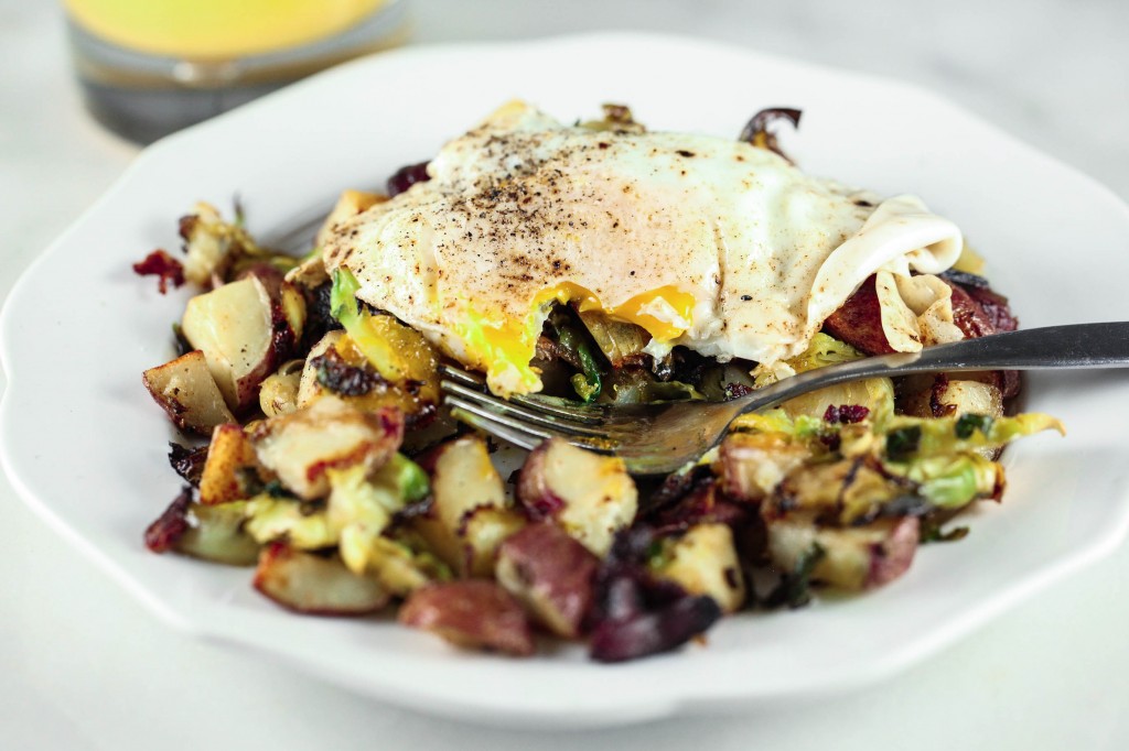 Potato and Brussels Sprouts Breakfast Hash