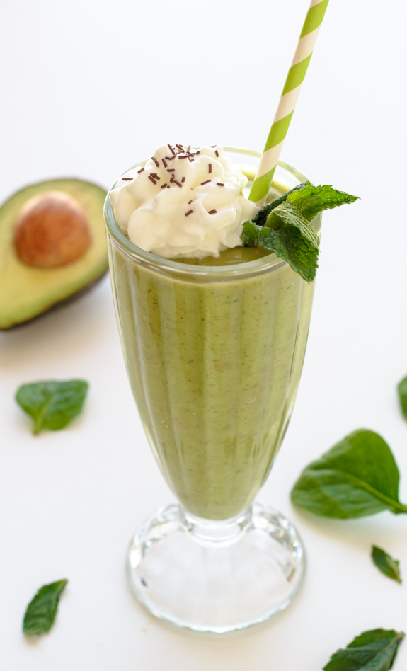 shamrock shake with avocado