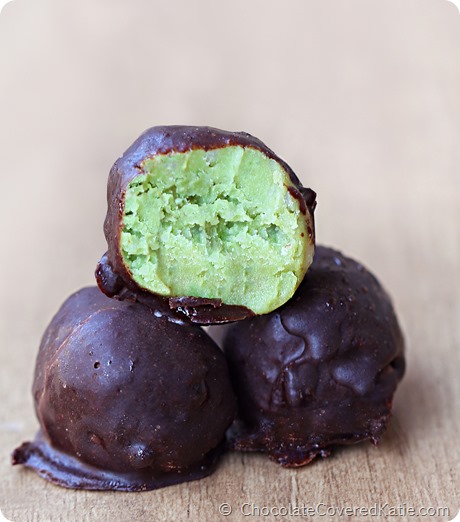 chocolate avocado fudge truffle bites