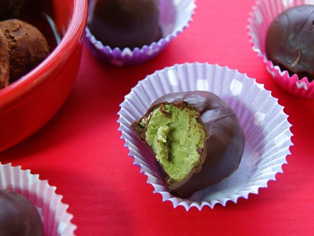 Matcha and Coconut Butter Truffles
