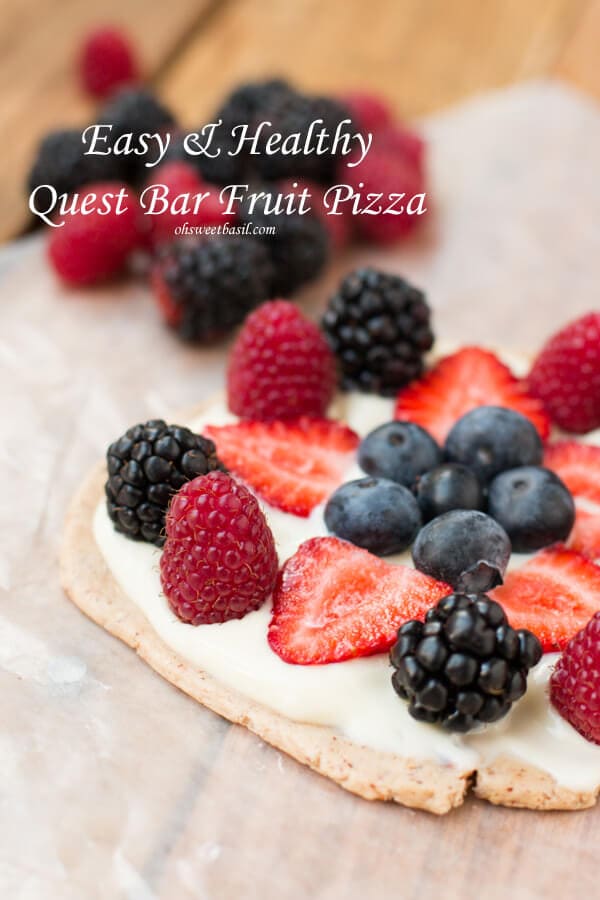 Quest Bar Fruit Pizza